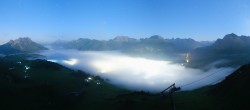 Archiv Foto Webcam Lech-Zürs: Kriegerhorn Panoramablick 23:00