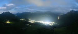 Archiv Foto Webcam Lech-Zürs: Kriegerhorn Panoramablick 23:00