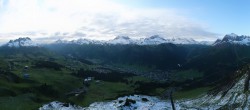 Archiv Foto Webcam Lech-Zürs: Kriegerhorn Panoramablick 05:00