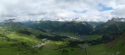 Archiv Foto Webcam Lech-Zürs: Kriegerhorn Panoramablick 15:00