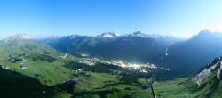 Archiv Foto Webcam Lech-Zürs: Kriegerhorn Panoramablick 01:00