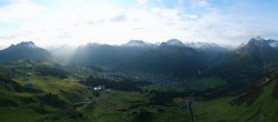 Archiv Foto Webcam Lech-Zürs: Kriegerhorn Panoramablick 05:00