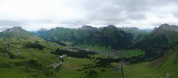 Archiv Foto Webcam Lech-Zürs: Kriegerhorn Panoramablick 13:00