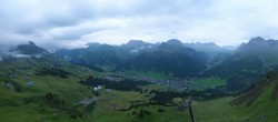 Archiv Foto Webcam Lech-Zürs: Kriegerhorn Panoramablick 05:00