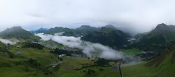 Archiv Foto Webcam Lech-Zürs: Kriegerhorn Panoramablick 05:00