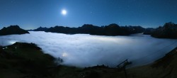 Archived image Webcam View from Kriegerhorn 20:00