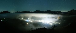 Archived image Webcam View from Kriegerhorn 01:00