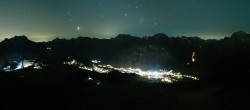 Archiv Foto Webcam Lech-Zürs: Kriegerhorn Panoramablick 23:00
