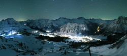 Archiv Foto Webcam Lech-Zürs: Kriegerhorn Panoramablick 23:00