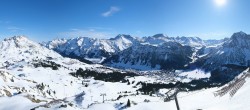 Archiv Foto Webcam Lech-Zürs: Kriegerhorn Panoramablick 09:00