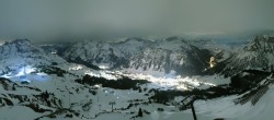 Archiv Foto Webcam Lech-Zürs: Kriegerhorn Panoramablick 23:00