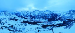 Archiv Foto Webcam Lech-Zürs: Kriegerhorn Panoramablick 05:00