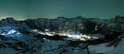 Archiv Foto Webcam Lech-Zürs: Kriegerhorn Panoramablick 23:00