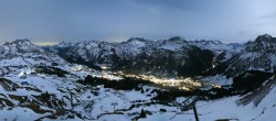 Archiv Foto Webcam Lech-Zürs: Kriegerhorn Panoramablick 19:00