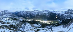 Archiv Foto Webcam Lech-Zürs: Kriegerhorn Panoramablick 23:00