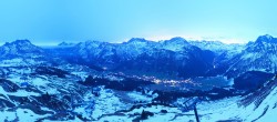 Archiv Foto Webcam Lech-Zürs: Kriegerhorn Panoramablick 05:00