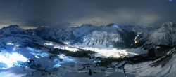 Archiv Foto Webcam Lech-Zürs: Kriegerhorn Panoramablick 23:00