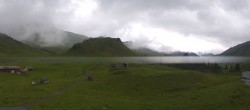 Archived image Webcam Panoramic view Salober base station 17:00