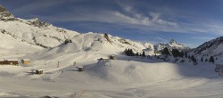 Archived image Webcam Panoramic view Salober base station 09:00