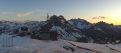Archiv Foto Webcam Warth Schröcken - Panorama Saloberjet 19:00