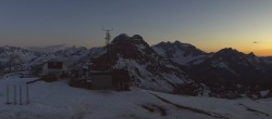 Archived image Webcam Panoramic view Warth Schröcken 21:00