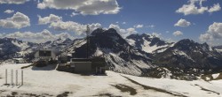 Archiv Foto Webcam Warth Schröcken - Panorama Saloberjet 13:00