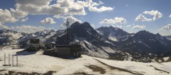 Archiv Foto Webcam Warth Schröcken - Panorama Saloberjet 15:00