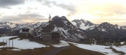 Archiv Foto Webcam Warth Schröcken - Panorama Saloberjet 05:00