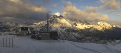 Archiv Foto Webcam Warth Schröcken - Panorama Saloberjet 05:00