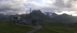 Archiv Foto Webcam Warth Schröcken - Panorama Saloberjet 19:00
