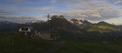 Archiv Foto Webcam Warth Schröcken - Panorama Saloberjet 05:00
