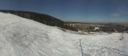 Archiv Foto Webcam Oberwiesenthal - Blick auf Skihang und Ort 13:00