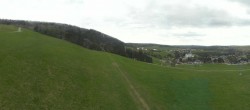 Archiv Foto Webcam Oberwiesenthal - Blick auf Skihang und Ort 13:00