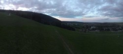 Archiv Foto Webcam Oberwiesenthal - Blick auf Skihang und Ort 21:00