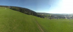 Archiv Foto Webcam Oberwiesenthal - Blick auf Skihang und Ort 07:00