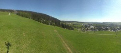 Archiv Foto Webcam Oberwiesenthal - Blick auf Skihang und Ort 09:00