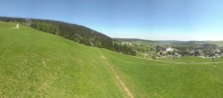 Archiv Foto Webcam Oberwiesenthal - Blick auf Skihang und Ort 11:00