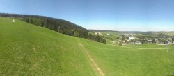 Archiv Foto Webcam Oberwiesenthal - Blick auf Skihang und Ort 13:00