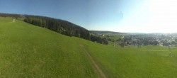 Archiv Foto Webcam Oberwiesenthal - Blick auf Skihang und Ort 07:00
