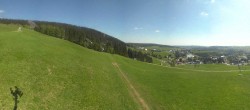 Archiv Foto Webcam Oberwiesenthal - Blick auf Skihang und Ort 09:00
