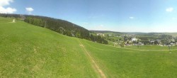 Archiv Foto Webcam Oberwiesenthal - Blick auf Skihang und Ort 11:00