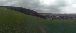 Archiv Foto Webcam Oberwiesenthal - Blick auf Skihang und Ort 19:00