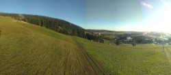 Archiv Foto Webcam Oberwiesenthal - Blick auf Skihang und Ort 07:00