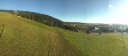 Archiv Foto Webcam Oberwiesenthal - Blick auf Skihang und Ort 08:00