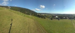 Archiv Foto Webcam Oberwiesenthal - Blick auf Skihang und Ort 09:00