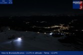 Archiv Foto Webcam Blick auf Bruneck, Kronplatz 23:00