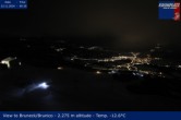 Archived image Webcam View To Brunico, Plan De Corones 23:00