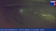 Archived image Webcam View To Brunico, Plan De Corones 01:00