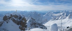 Archiv Foto Webcam Zugspitze: Panoramablick vom Gipfel 07:00