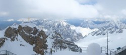 Archiv Foto Webcam Zugspitze: Panoramablick vom Gipfel 15:00